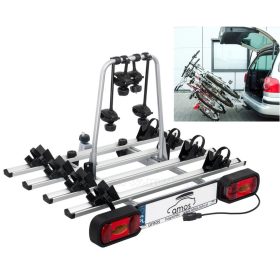   Autós kerékpártartó, kerékpárszállító vonóhorogra, Dönthető Amos GIRO-4 7PIN