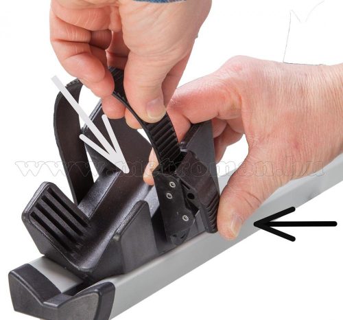 Autós kerékpártartó, kerékpárszállító vonóhorogra, Dönthető Amos GIRO-4 7PIN