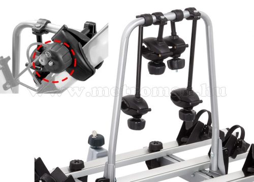 Autós kerékpártartó, kerékpárszállító vonóhorogra, Dönthető Amos GIRO-4 7PIN