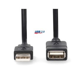   USB 2.0 hosszabbító kábel A-aljzat A-dugó 1 m GL60010BK10
