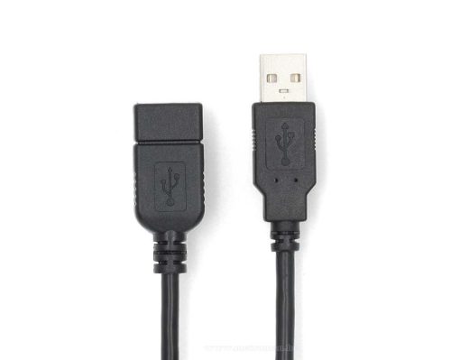 USB 2.0 hosszabbító kábel A-aljzat A-dugó 1 m GL60010BK10