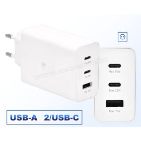 Hálózati USB / 2 x USB-C töltő adapter fehér GSM1056WH