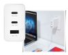 Hálózati USB / 2 x USB-C töltő adapter fehér GSM1056WH
