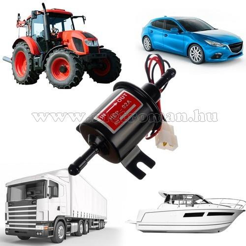 Univerzális elektromos alacsony nyomású üzemanyag szivattyú, AC pumpa HEP-02A-B Gázolajhoz