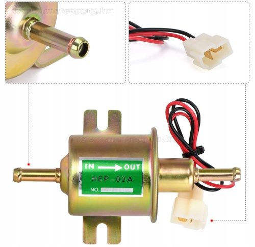Univerzális elektromos alacsony nyomású üzemanyag szivattyú, AC pumpa HEP-02A Gázolajhoz