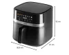 Air Fryer Forrólevegős sütő 8 literes kosárral HGAF8