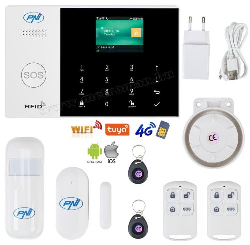 Vezeték nélküli WIFI/4G GSM okos riasztó rendszer Safe House HS600-4G/WIFI TuyaSmart