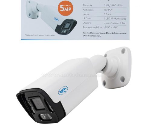 IP biztonsági kültéri megfigyelő kamera 5 Mpixel IP125-5MP