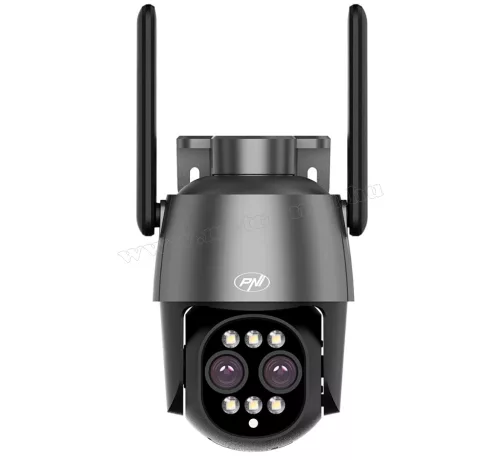 Kültéri WIFI megfigyelőkamera 10x optikai Zoommal PTZ vezérléssel PNI IP574-DualCam CamHi PRO