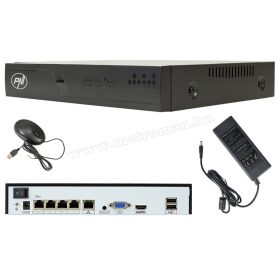   POE NVR rögzítő IP kamerákhoz, 10 csatorna 4K 8MP, 4 POE csatorna PNI House IP710J