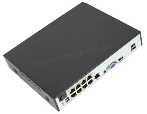 POE NVR rögzítő IP kamerákhoz, 16 csatorna 4K 8MP, 8 POE csatorna PNI House IP716J