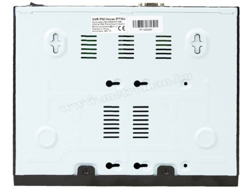 POE NVR rögzítő IP kamerákhoz, 16 csatorna 4K 8MP, 8 POE csatorna PNI House IP716J