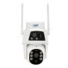 Vezeték nélküli Napelemes Wifi kamera, Android iPhone Wifi kültéri megfigyelő kamera PNI IP794-4MP DUAL-CAM CamHipro