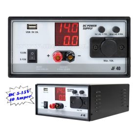   Univerzális szabályozható Szerviz és Labor tápegység 5-15 Volt 40 Amper Jetfon JF-40 
