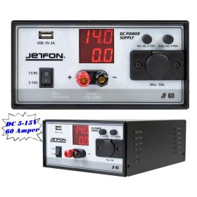   Univerzális szabályozható Szerviz és Labor tápegység 5-15 Volt 60 Amper Jetfon JF-60 