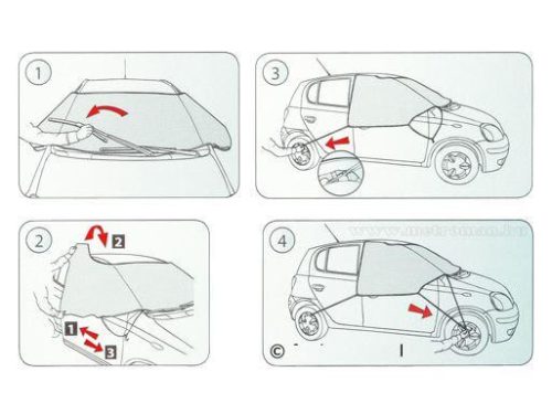 Autós téli szélvédő takaró WINTER PLUS KEG4010