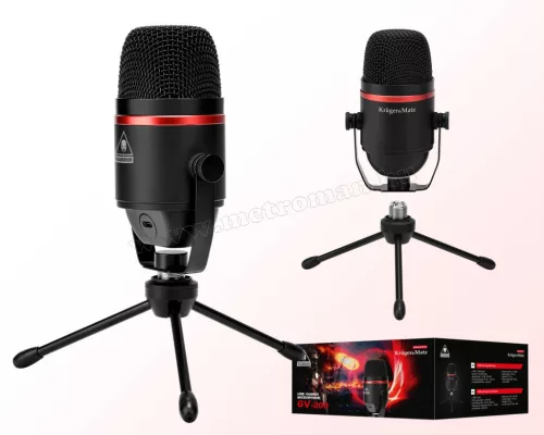 Asztali stúdió mikrofon USB csatlakozással KM0768