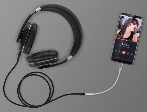 USB-C - 3,5 mm sztereó jack átalakító adapter KM1245