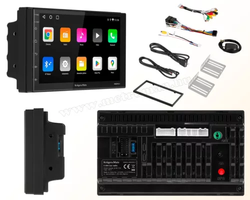 Apple CarPlay és Android Auto 2DIN Multimédia fejegység KM2010-1BT