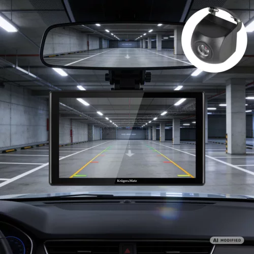 Univerzális 9" autós CarPlay Android Auto multimédia monitor tolatókamerával Krüger&Matz KM2022