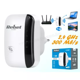   Rebel Comp Vezeték nélküli WiFi jelerősítő 2.4 GHz KOM1030