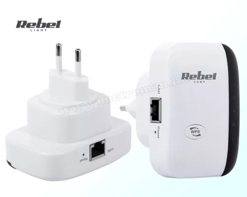 Rebel Comp Vezeték nélküli WiFi jelerősítő 2.4 GHz KOM1030