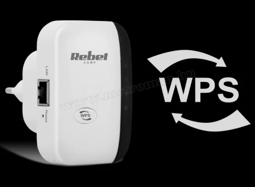 Rebel Comp Vezeték nélküli WiFi jelerősítő 2.4 GHz KOM1030