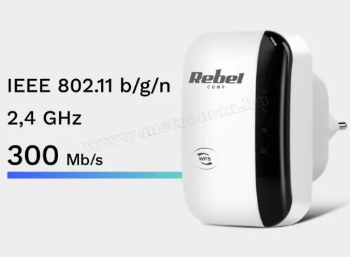 Rebel Comp Vezeték nélküli WiFi jelerősítő 2.4 GHz KOM1030