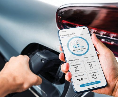 Elektromos autó töltőállomás, Fali töltő 22Kw Type2 PNI KW22-BT RFID