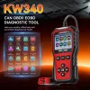Konnwei KW340 OBD2 hibakód olvasó és törlő autódiagnosztikai műszer, 2,8” színes kijelzővel