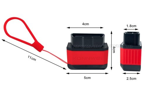 ELM327 OBD2 autós hibakód olvasó törlő műszer Konnwei KW905 Bluetooth 5.0