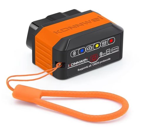 ELM327 OBD2 autós hibakód olvasó törlő műszer Konnwei KW906 Bluetooth 5.0