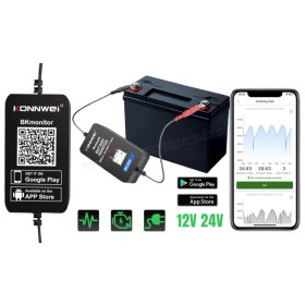   Bluetooth akkumulátortesztelő és figyelő Konnwei BK300 12V/24V