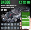Bluetooth akkumulátortesztelő és figyelő Konnwei BK300 12V/24V