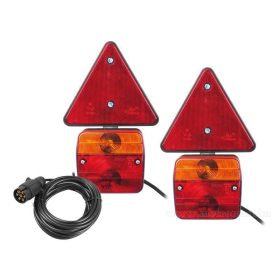   Utánfutó Pótkocsi hátsó világítás Komplett lámpa készlet MA304