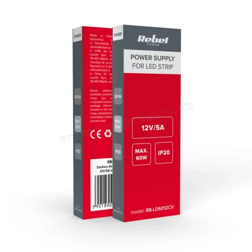 LED tápegység 12V/5A 60W IP20 Rebel LD6012CV