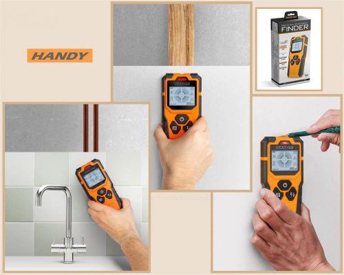 Digitális multifunkciós detektor Fém - fa - áram kereső műszer HANDY M0040