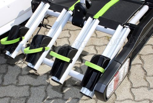 Autós kerékpártartó, kerékpárszállító vonóhorogra, Dönthető TB-006D4 LED