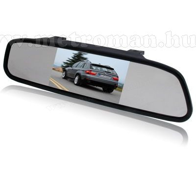 Tolatókamera szett 4,3"-os LCD tükör monitorral, M0082LCD-M0197P-LED