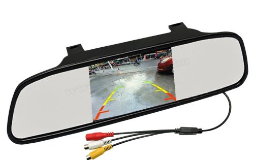 Tolatókamera szett 4,3"-os LCD tükör monitorral, M0082LCD-M0197P-LED