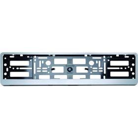 Rendszámtábla tartó keret, ezüst MM-0084