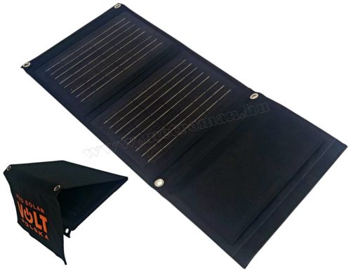 Összecsukható hordozható napelemes telefontöltő USB 5V 10Watt  Pro Solar M010182