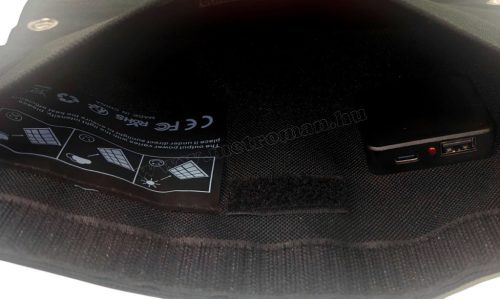 Összecsukható hordozható napelemes telefontöltő USB 5V 10Watt  Pro Solar M010182