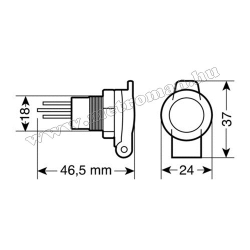Speciális DIN Szivargyújtó aljzat 0139033