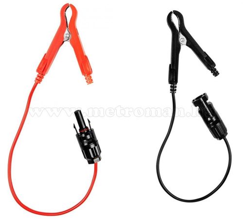 Napelem MC4 csatlakozó akkumulátor csipesszel M0146MC4