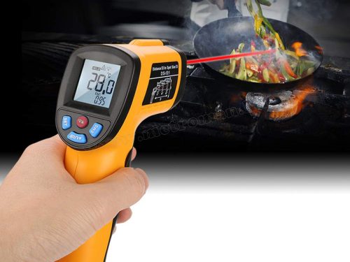 Vezeték nélküli lézeres infra hőmérő -50-től+550 C°-ig M01630