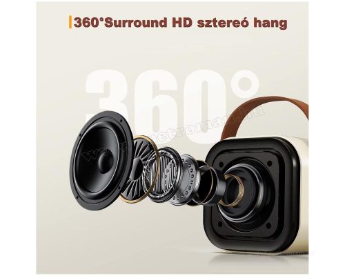 Hordozható vezeték nélküli Bluetooth karaoke hangszóró 2 mikrofonnal  M0358