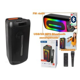   Hordozható Bluetooth hangszóró, Karaoke hangfal mikrofonnal M0391BT