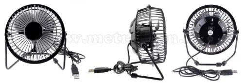 USB-s asztali ventilátor napelemes akkubankkal M0494-MS14