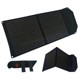   Összecsukható hordozható napelem, napelemes telefontöltő 18V USB 5V 50Watt  Pro Solar M050182